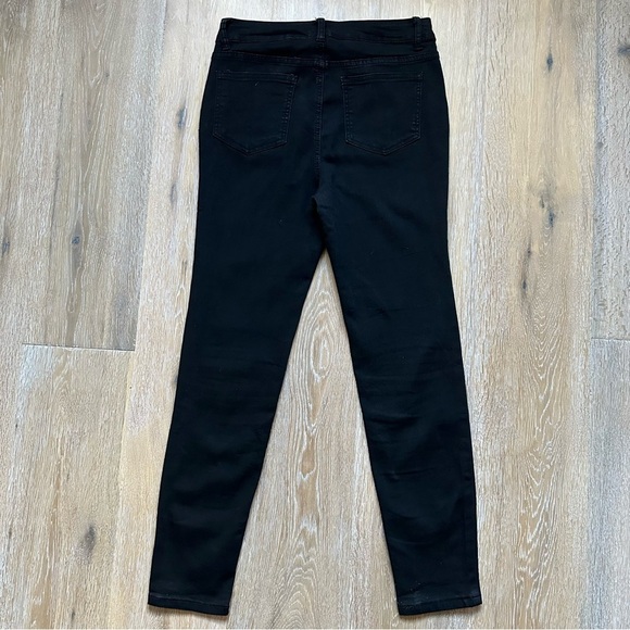 Needle & Cloth Black High Rise Skinny Jeans Jeggings Lightweight Stretch -Size 8 - Picture 6 of 11